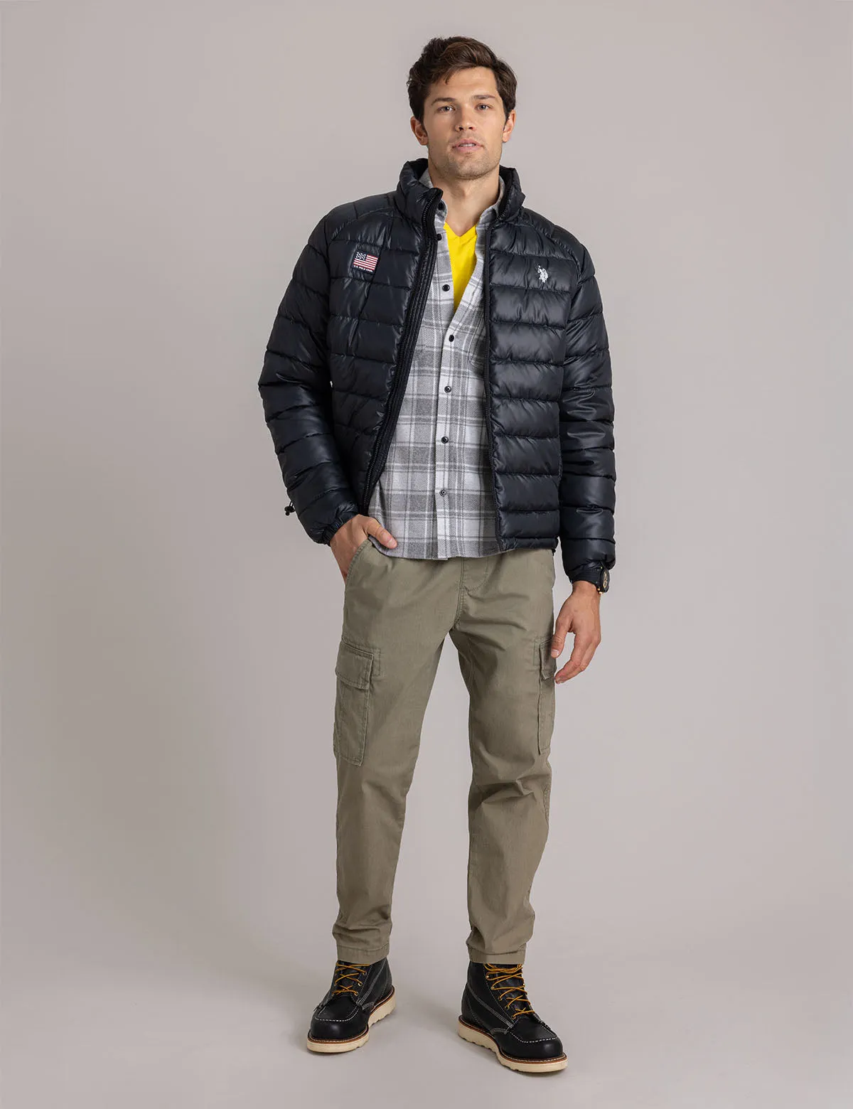 SMALL CHANNEL PACKABLE QUILTED JACKET