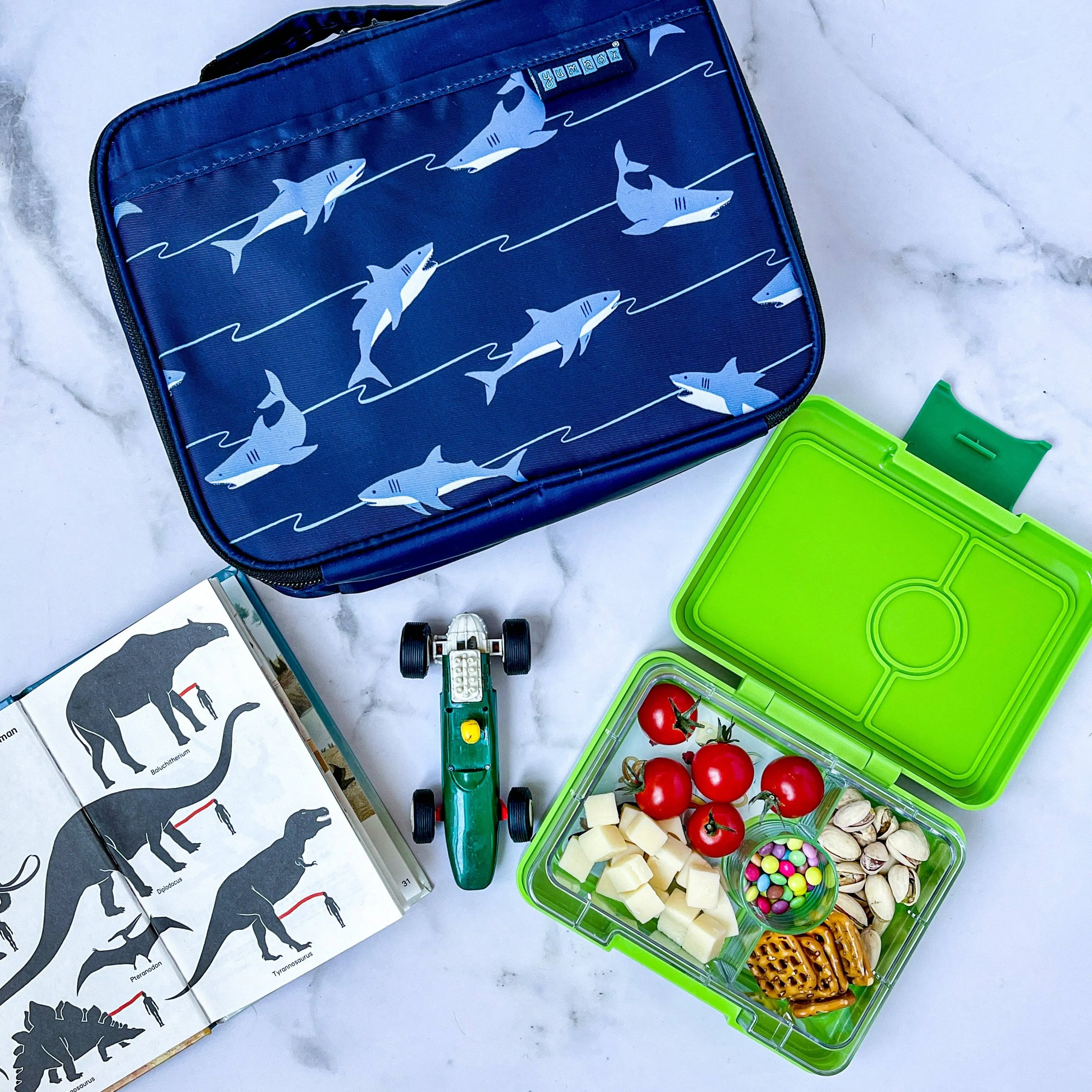 Snack Size Leakproof Bento Lunch Box Lime Green