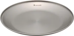 Snow Peak Tableware Plate, TW-034, Stainless Steel, Lightweight for Camping Everyday Use, Made in Japan, Lifetime Product Guarantee