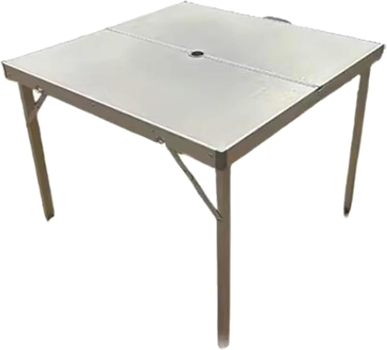 SOBOUR Folding Camping Table Square-Shaped Picnic Table Aluminum Alloy Camping Table Roll Up Desktop with Storage Bag for Outdoor