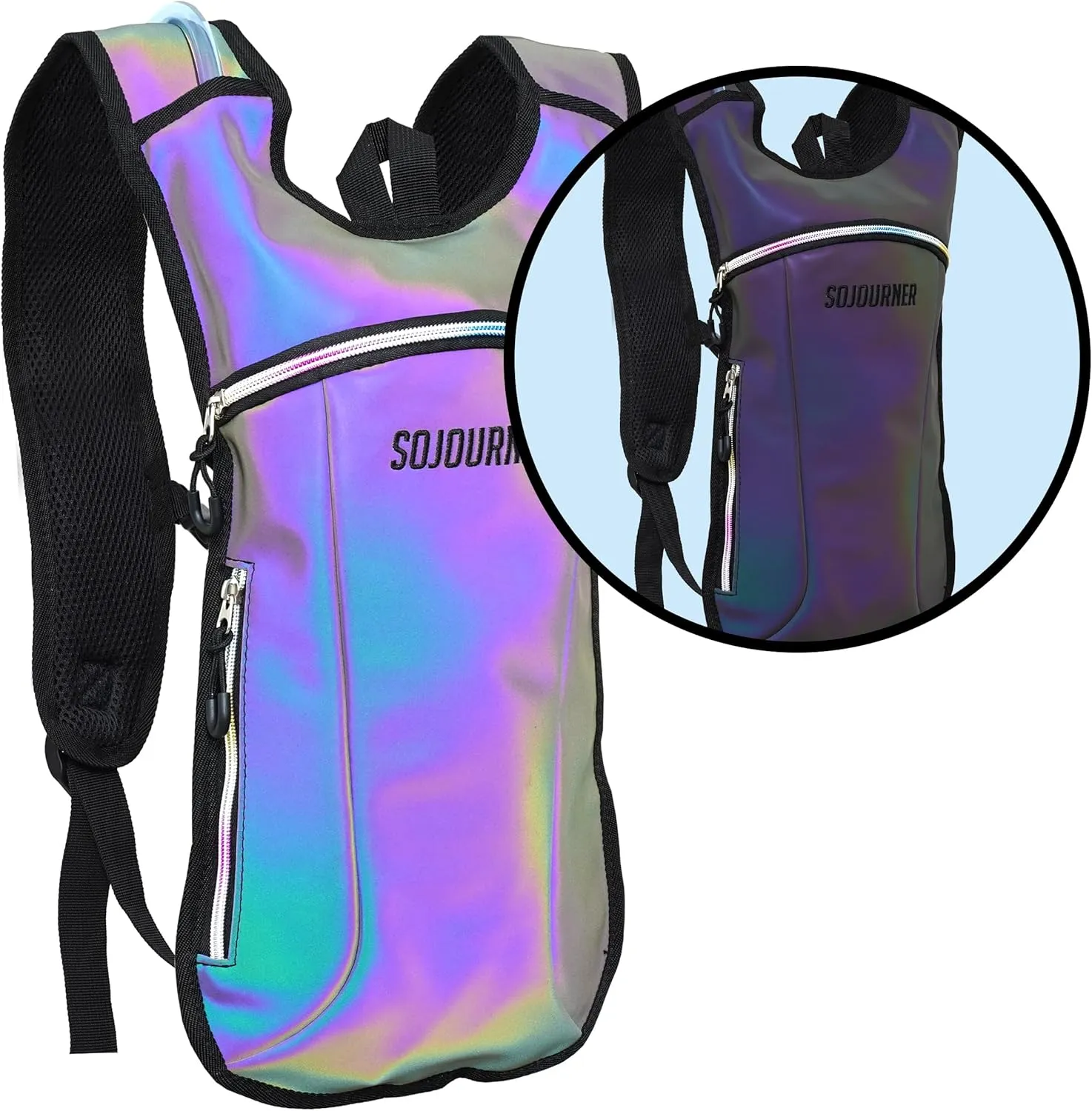 Sojourner Rave Hydration Pack - Hydration Backpack - Hydropack with 2L Bladder - Water Backpack for Festivals, Hiking, Running, Biking and More