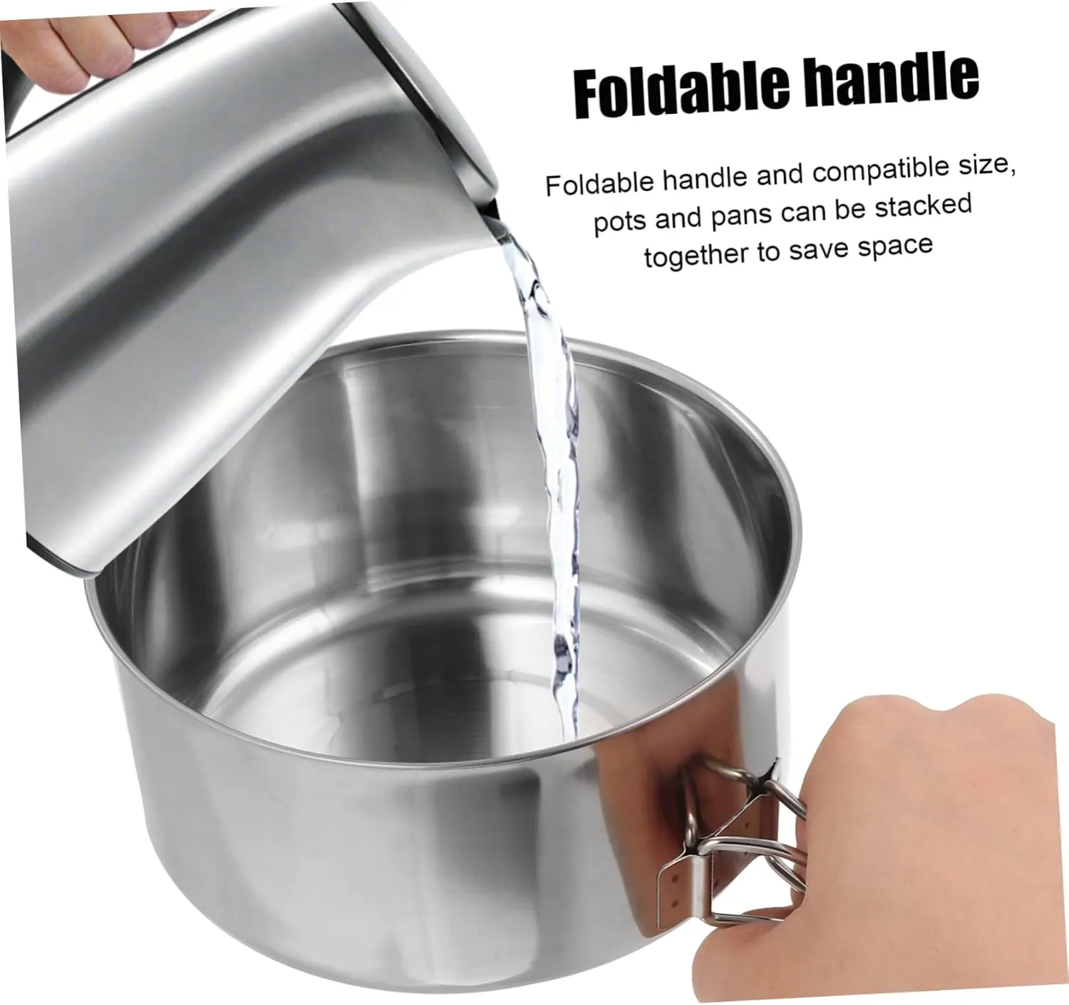 Sosoport Picnic Cooker Camping Cookware Cooking Pan Space Saving Camping Equipment Camping Stove Cupboards Tarp