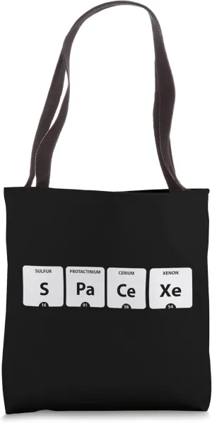 SP-A-CE-XE Periodic Table of Elements Space Xenon Tote Bag