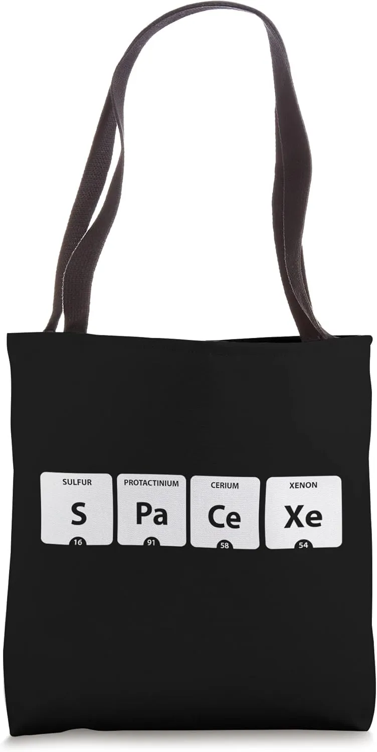 SP-A-CE-XE Periodic Table of Elements Space Xenon Tote Bag