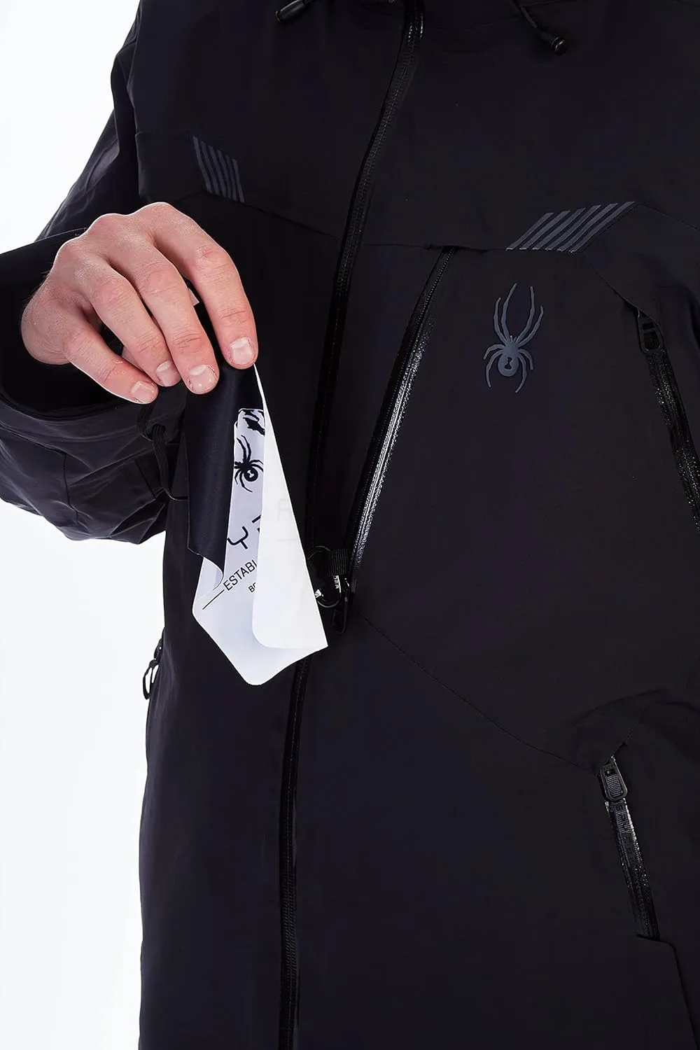 Spyder Men's Leader Insulated Hooded Ski Snow Jacket