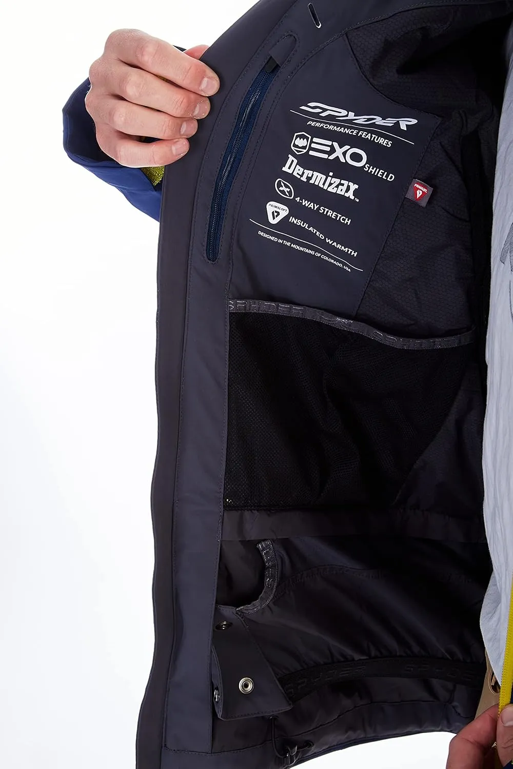 Spyder Men's Leader Insulated Hooded Ski Snow Jacket