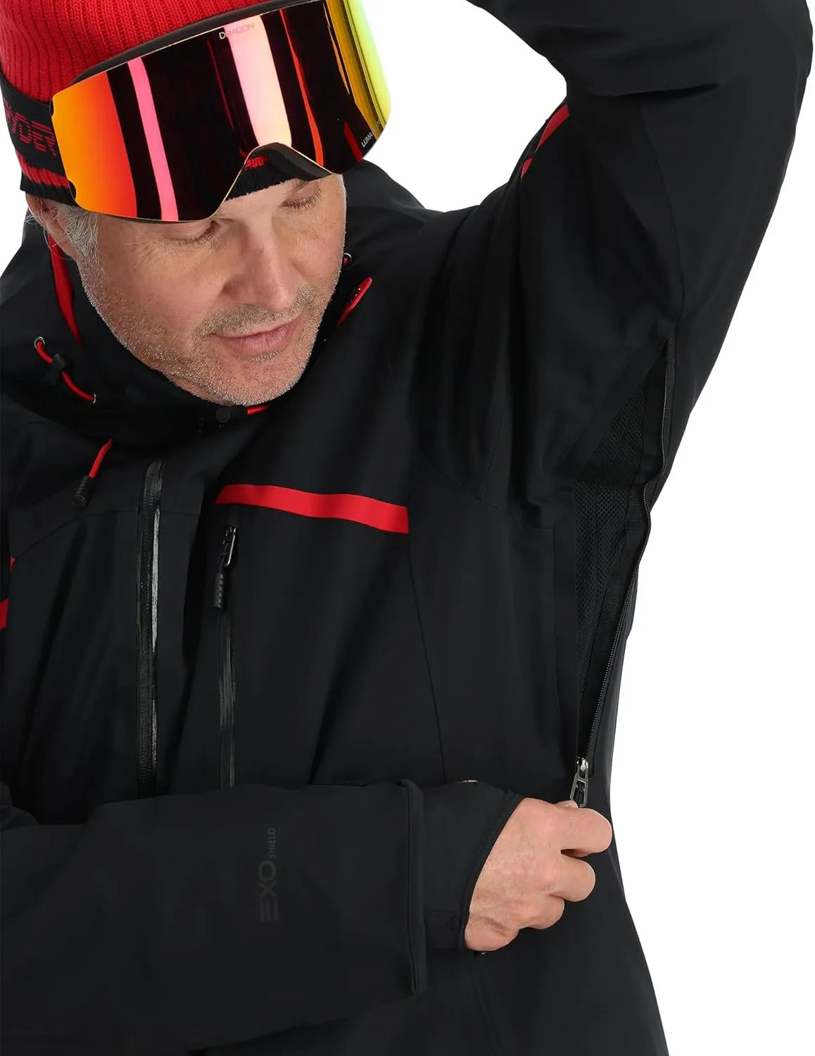 Spyder Men's Leader Insulated Hooded Ski Snow Jacket