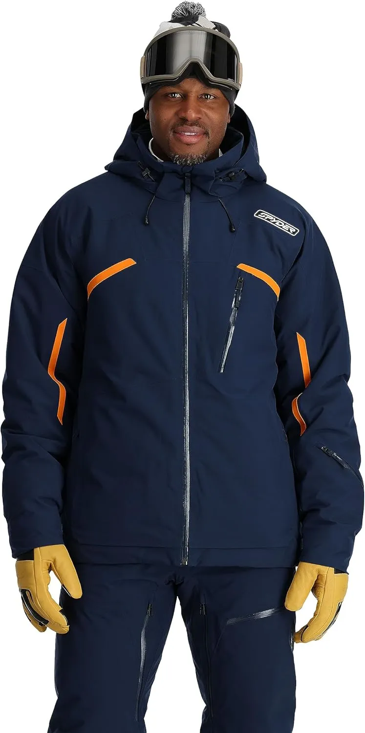 Spyder Men's Leader Insulated Hooded Ski Snow Jacket
