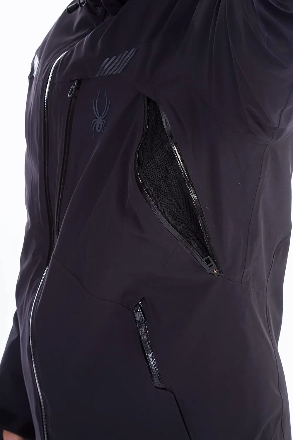 Spyder Men's Leader Insulated Hooded Ski Snow Jacket