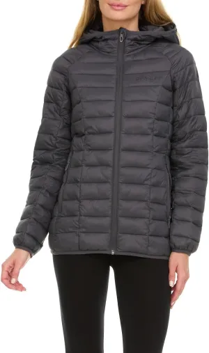 Spyder Packable Puffer Jacket Womens with Hood, Lightweight Full Zip Winter Quilted Womens Puffer Coat