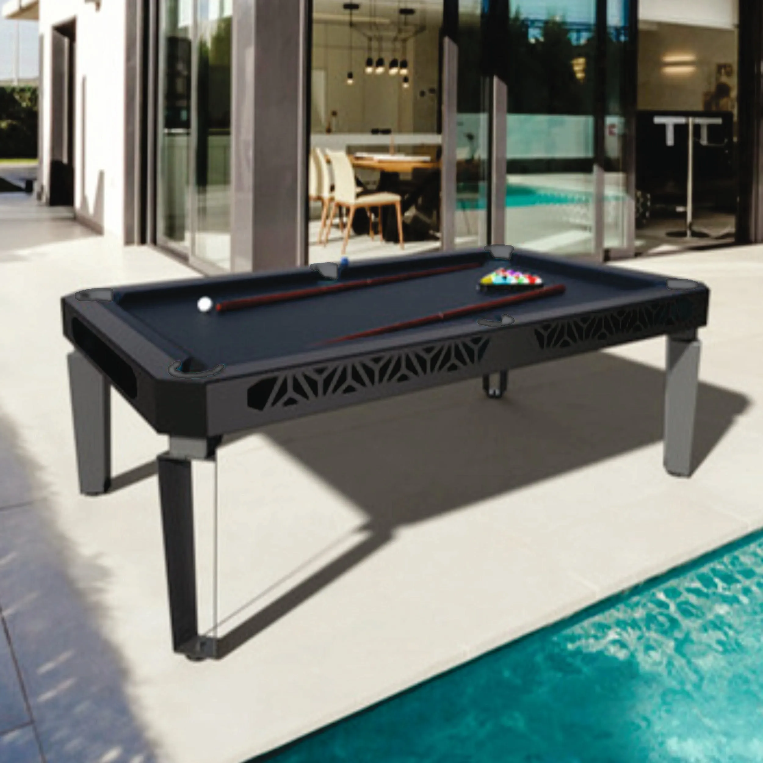Stag Global Outdoor Pool Table Model X  || 7 feet x 3 feet || Wooden Table || All Accessories Included || Model X