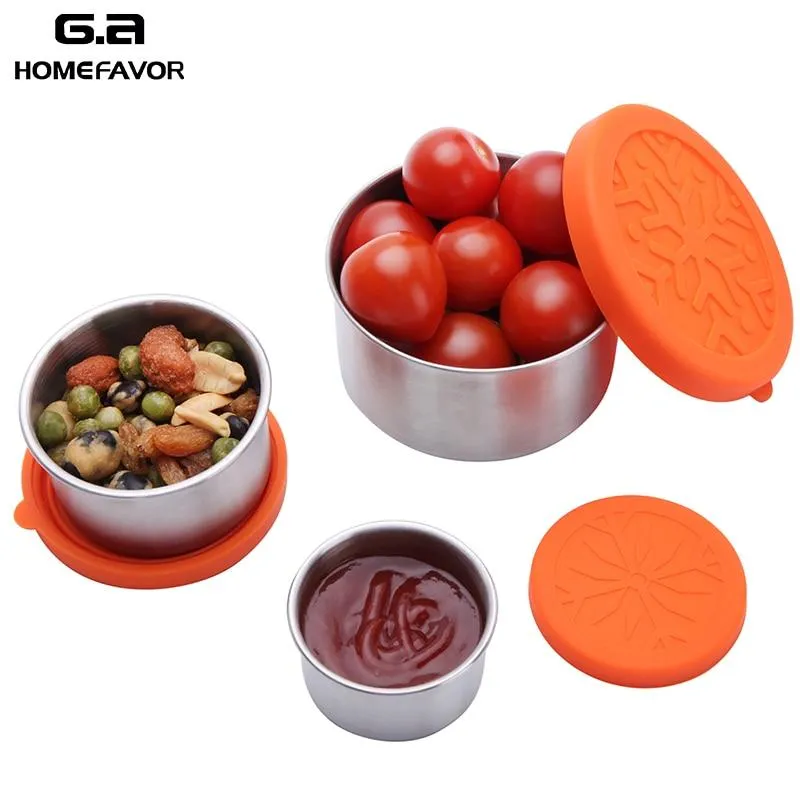 Stainless Steel and Silicone  Containers