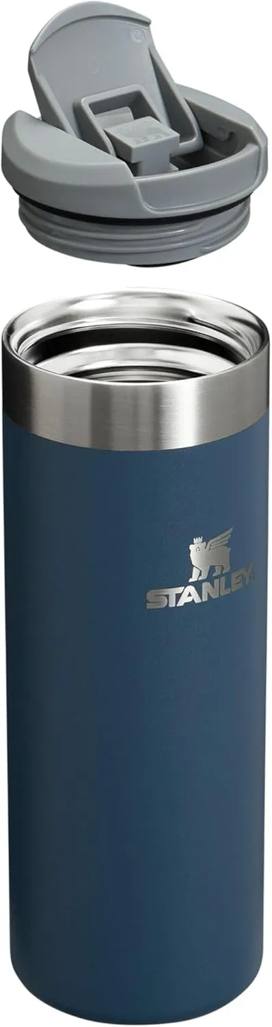 Stanley AeroLight Transit Bottle 16 oz | Locking Drink Through Lid | Leak Resistant Water Bottle or Coffee Travel Mug | Lightweight Insulated Stainless Steel | BPA-Free | Navy