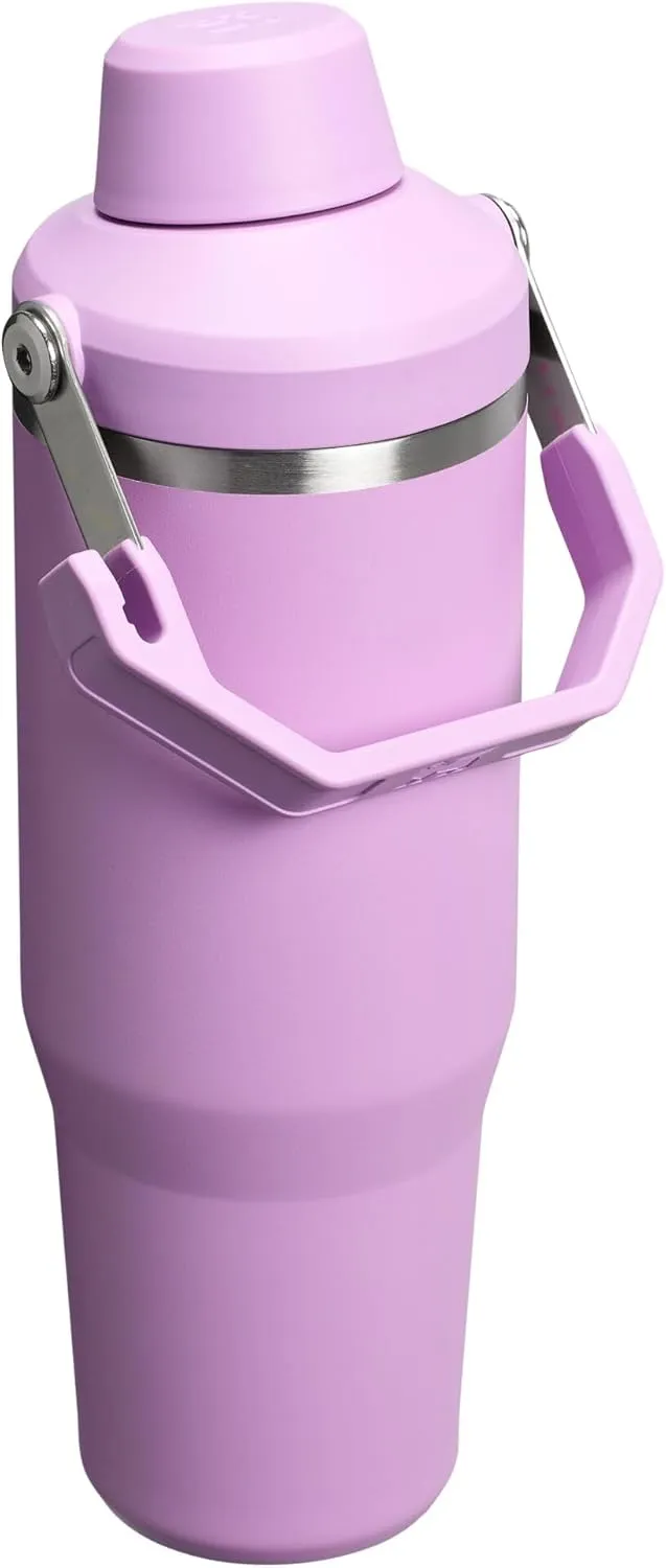 Stanley IceFlow 2.0 Fast Flow Tumbler with Handle 30 oz | Twist On Angled Spout Lid | Leakproof Water Bottle | Insulated Stainless Steel | BPA-Free | Lilac