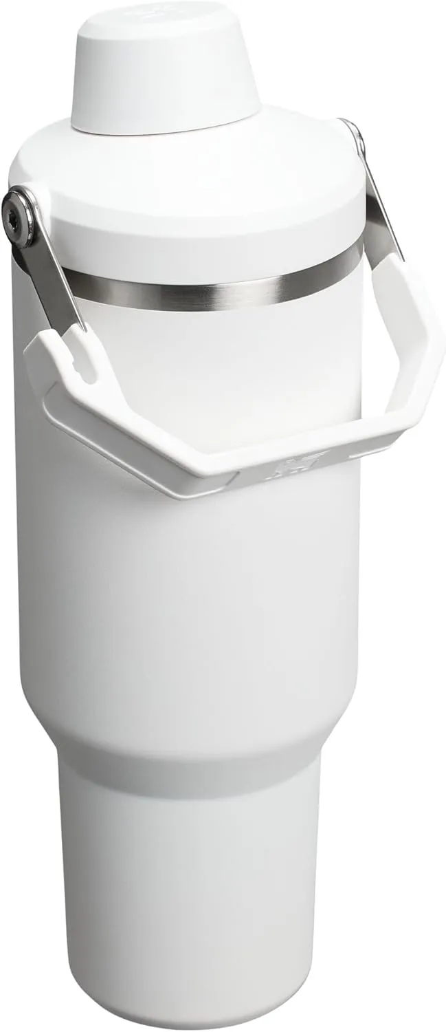 Stanley IceFlow 2.0 Fast Flow Tumbler with Handle 40 oz | Twist On Angled Spout Lid | Leakproof Water Bottle | Insulated Stainless Steel | BPA-Free | Frost