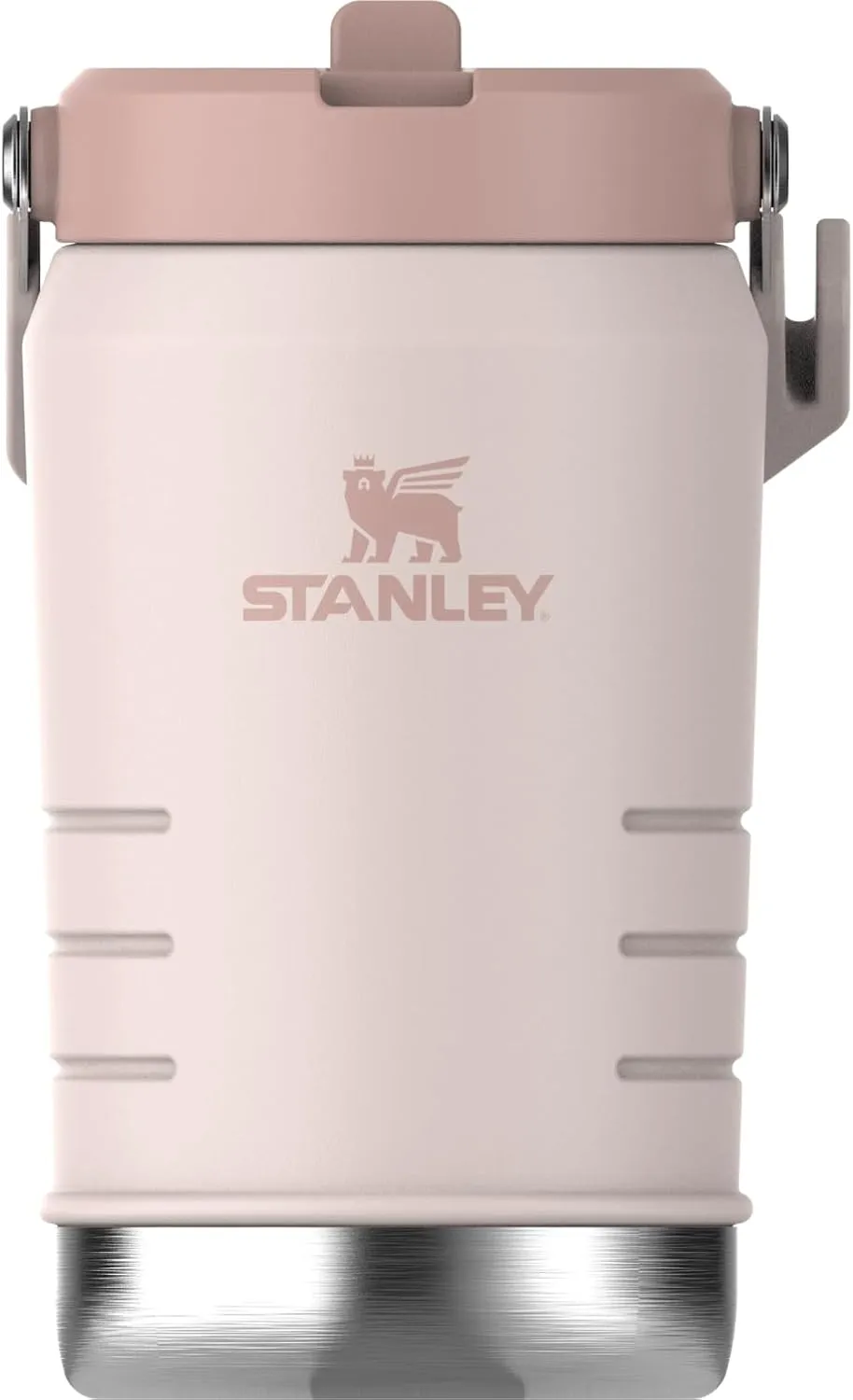 Stanley IceFlow 2.0 Flip Straw Jug with Handle 40 oz | Twist On Lid and Flip Up Straw | Leakproof for Travel and Sports | Insulated Stainless Steel |BPA-Free | Rose Quartz