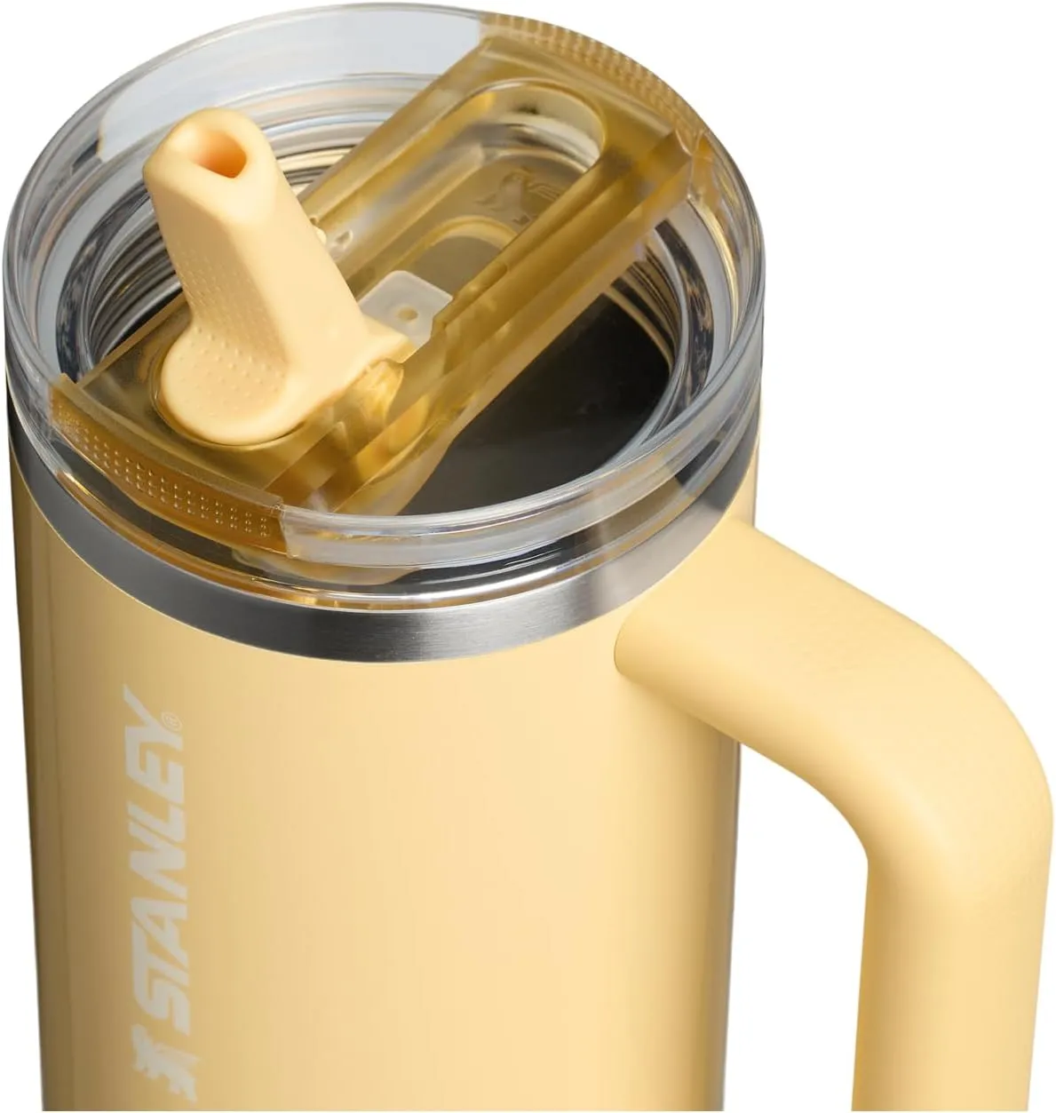 Stanley Quencher ProTour Flip Straw Tumbler with Leakproof Lid 30 oz | Built-In Straw and Handle | Cup Holder Compatible for Travel | Insulated Stainless Steel Cup | BPA-Free | Butter Gloss