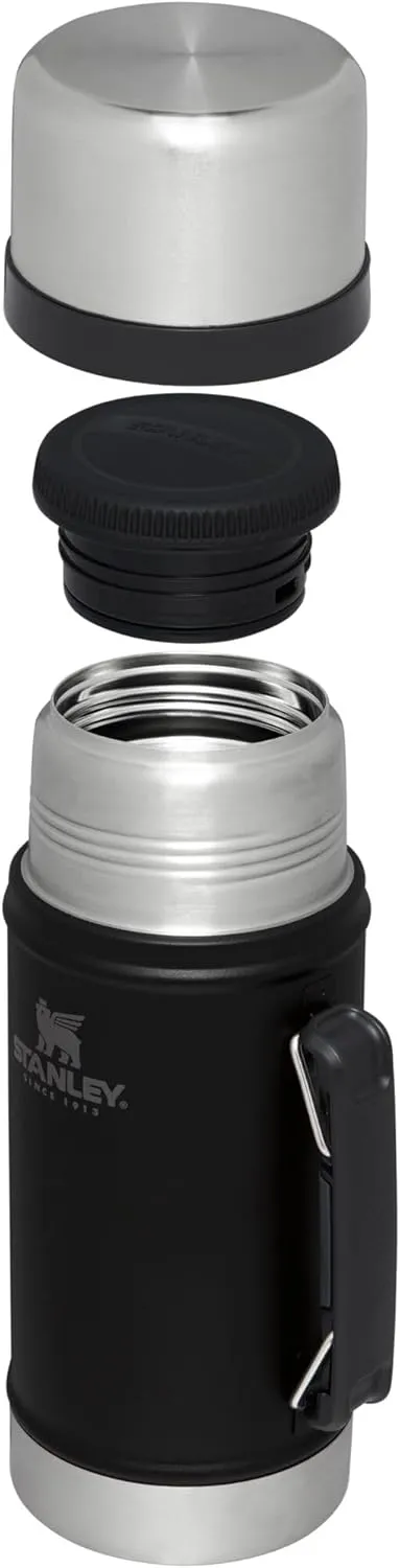 STANLEY Vacuum Insulated Large Food Jar, 18/8 Stainless Steel Food Jar for Cold and Hot Food, Soup Thermos with Leak Proof Lid Doubles as Cup, Wide Mouth Food Thermos
