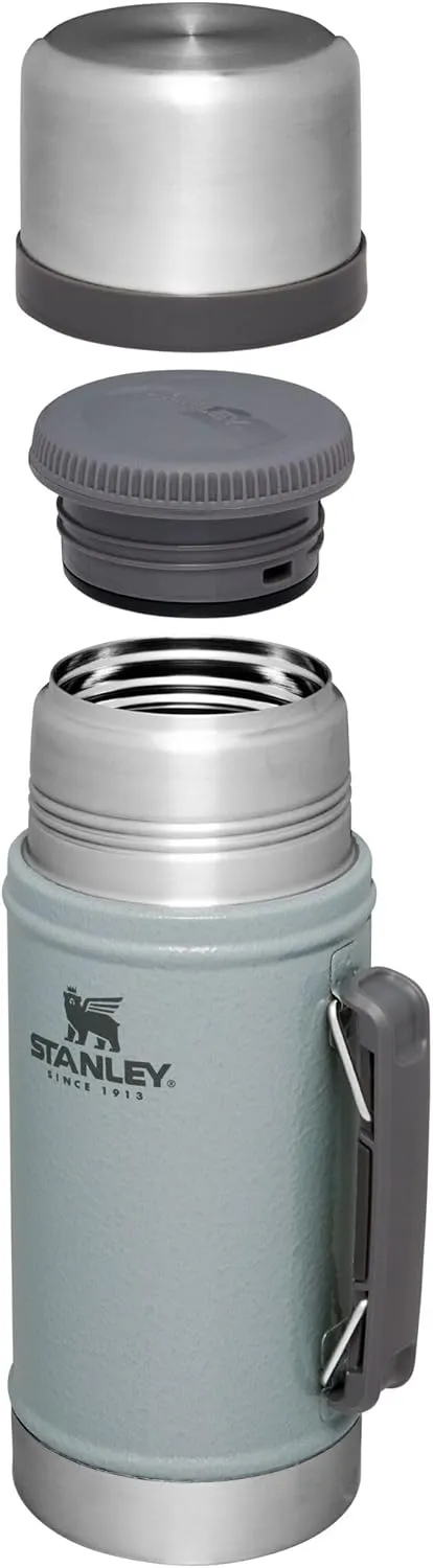 STANLEY Vacuum Insulated Large Food Jar, 18/8 Stainless Steel Food Jar for Cold and Hot Food, Soup Thermos with Leak Proof Lid Doubles as Cup, Wide Mouth Food Thermos