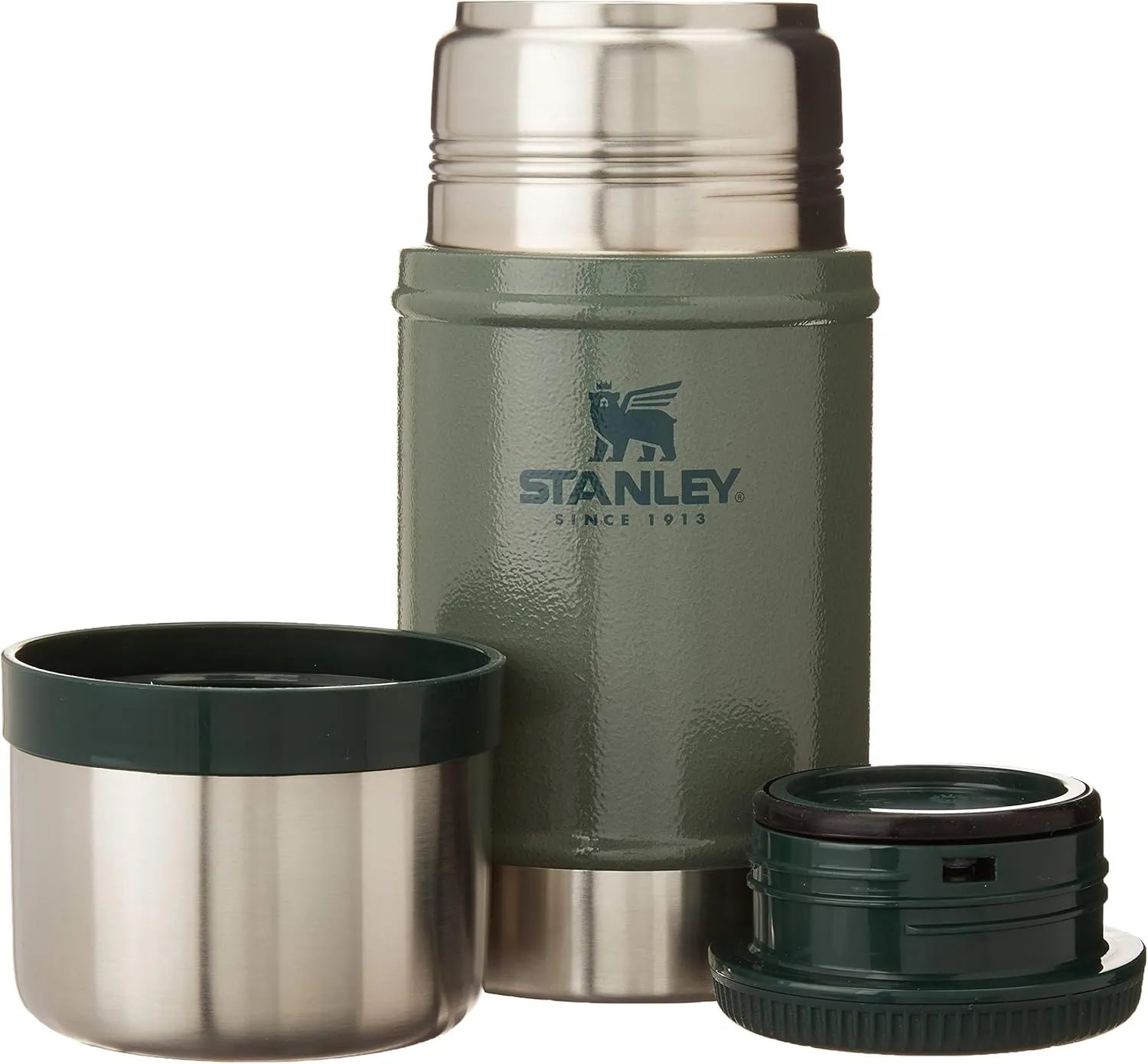 STANLEY Vacuum Insulated Large Food Jar, 18/8 Stainless Steel Food Jar for Cold and Hot Food, Soup Thermos with Leak Proof Lid Doubles as Cup, Wide Mouth Food Thermos