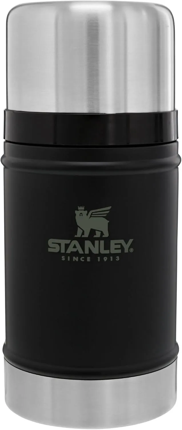 STANLEY Vacuum Insulated Large Food Jar, 18/8 Stainless Steel Food Jar for Cold and Hot Food, Soup Thermos with Leak Proof Lid Doubles as Cup, Wide Mouth Food Thermos