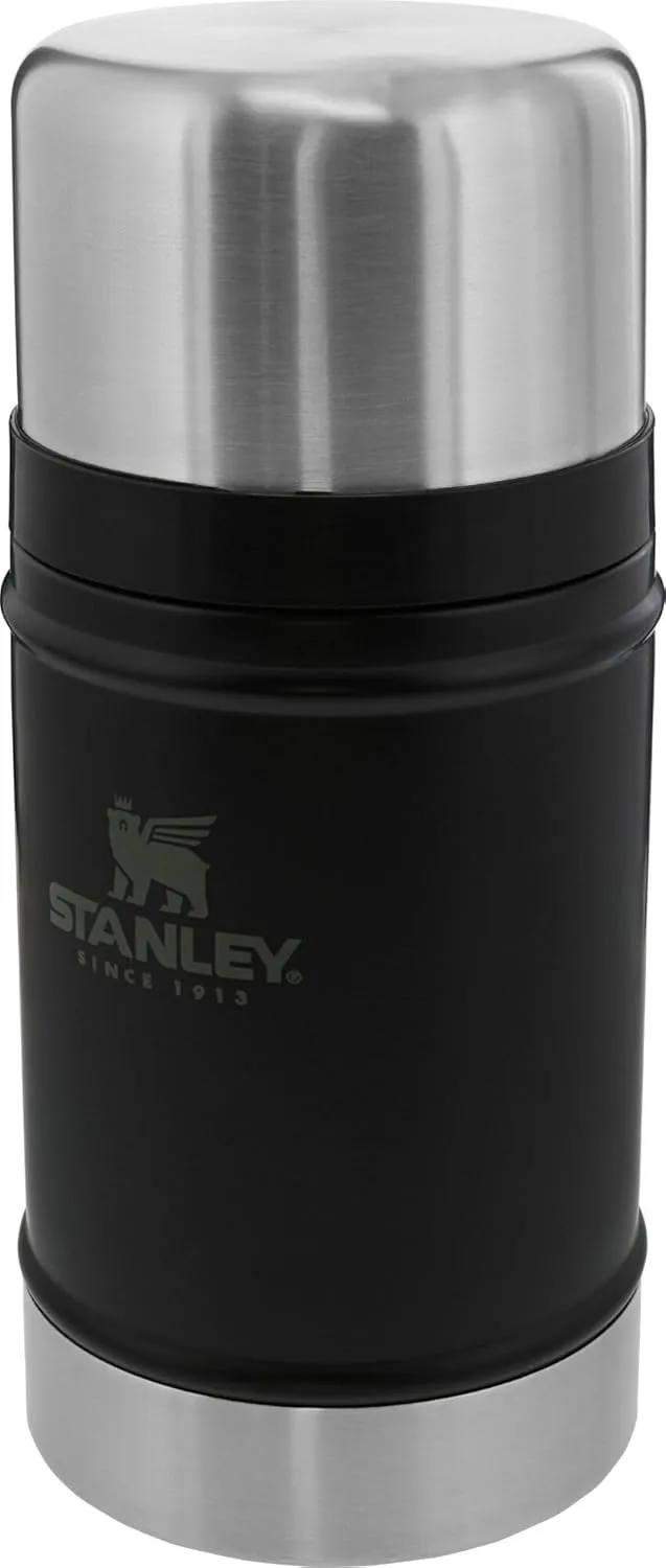STANLEY Vacuum Insulated Large Food Jar, 18/8 Stainless Steel Food Jar for Cold and Hot Food, Soup Thermos with Leak Proof Lid Doubles as Cup, Wide Mouth Food Thermos