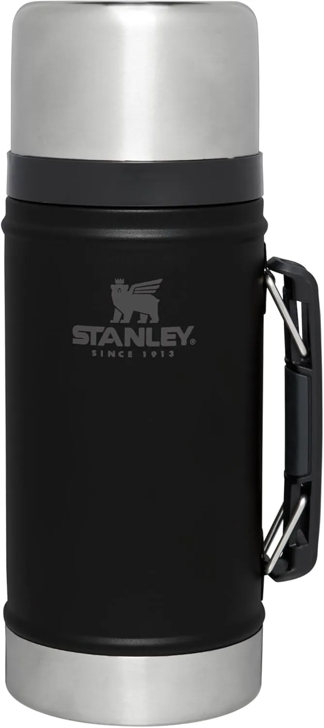 STANLEY Vacuum Insulated Large Food Jar, 18/8 Stainless Steel Food Jar for Cold and Hot Food, Soup Thermos with Leak Proof Lid Doubles as Cup, Wide Mouth Food Thermos