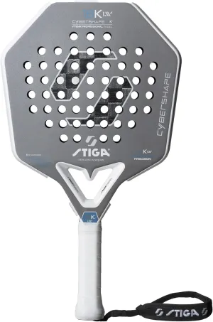 Stiga Padel Racket 18K LW Cybershape, Lightweight Carbon Fiber Padel Blade for Intermediate Table Tennis Play for Adults & Youth