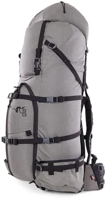 Stone Glacier Sky Guide 7900 Pack with Krux Frame, 7900 Cubic Inch Capacity, Foliage, Small, Heavy-Duty YKK Zippers, Cordura 500, Made in USA (50115-FG-S)