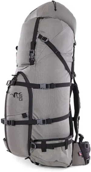 Stone Glacier Sky Guide 7900 Pack with Krux Frame, 7900 Cubic Inches, Foliage, Medium, Heavy-Duty YKK Zippers, 150  lb Load, Made in USA (50146-FG-M)