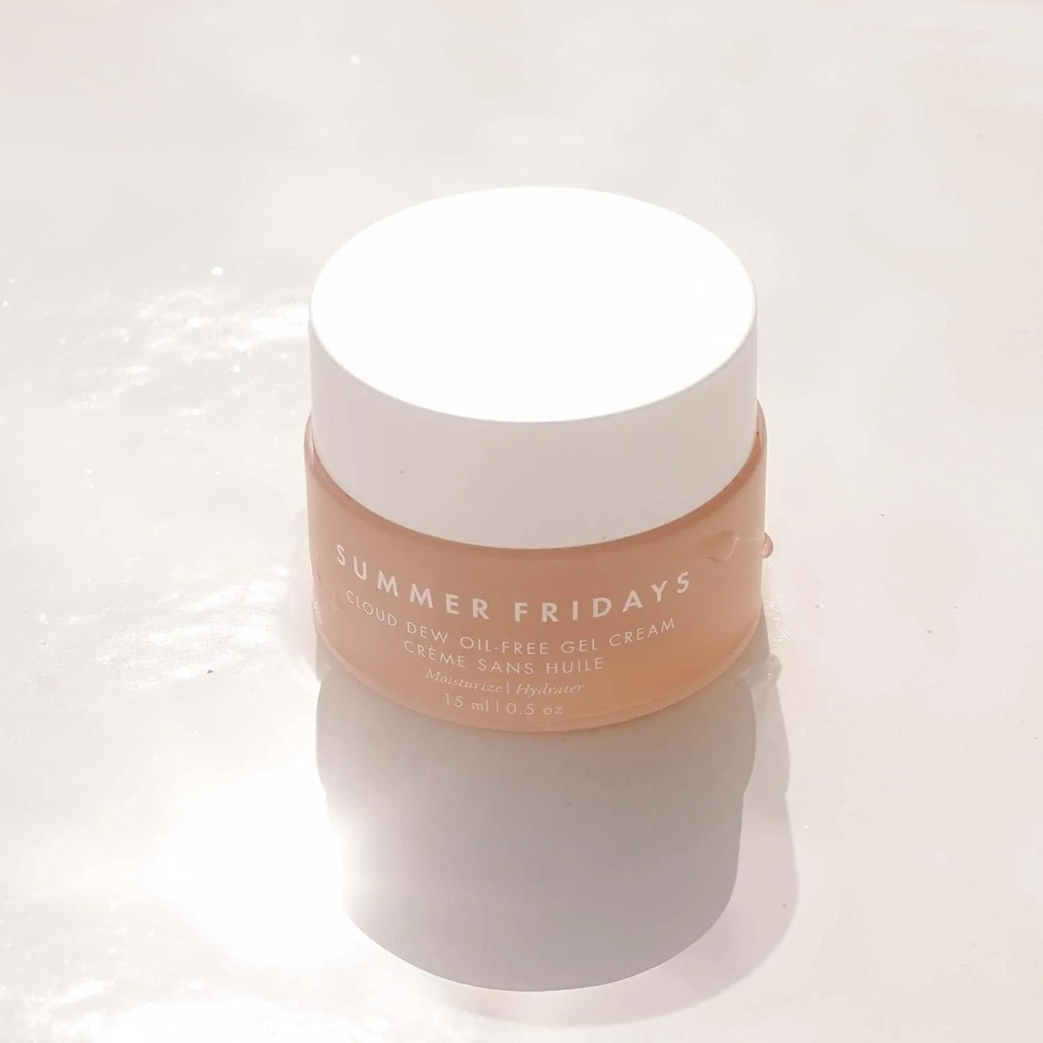 Summer Fridays Cloud Dew Gel Cream Moisturizer Mini - Lightweight Face Moisturizer with Hyaluronic Acid   Ceramides for Skin Plumping Hydration and Glowing Skin (0.5 Fl Oz)