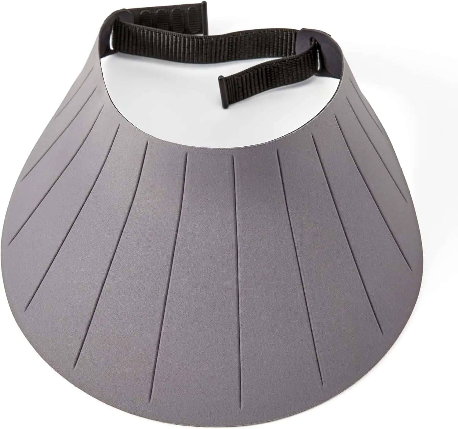 Sun Visor Hat for Women & Men 4" Wide Brim Golf Beach Simplicity Foldable Roll-up Ponytail Hat with Hook & Loop Closure
