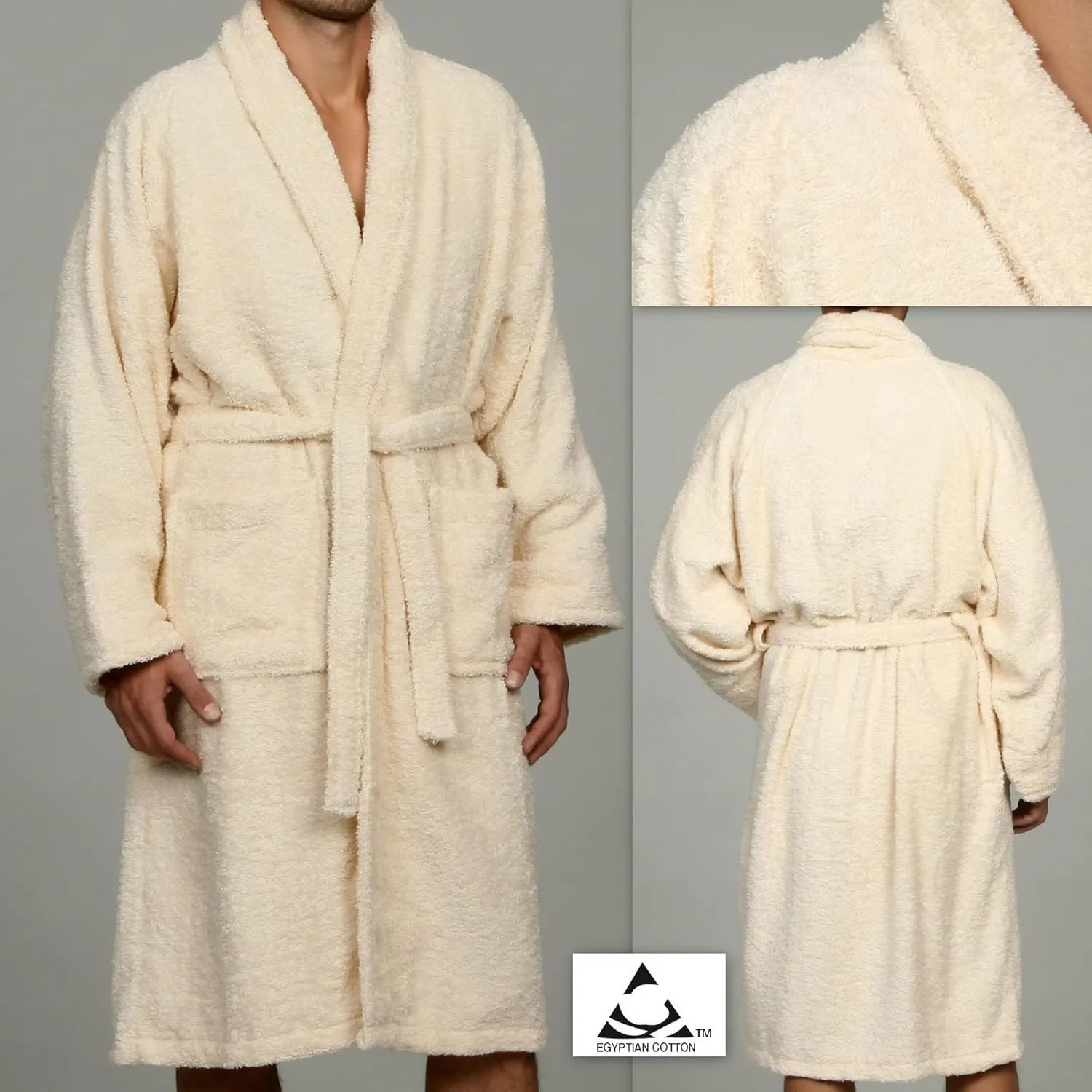 Superior Cotton Unisex Terry Robe, Soft And Absorbent Robes For Men And Women, Bathroom Accessories