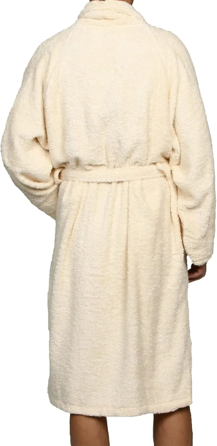 Superior Cotton Unisex Terry Robe, Soft And Absorbent Robes For Men And Women, Bathroom Accessories