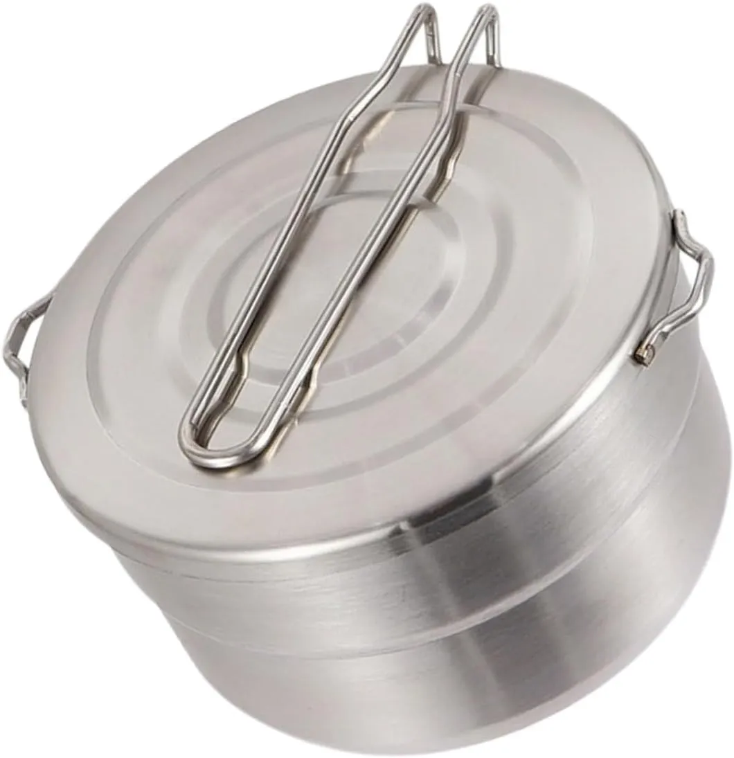 SUPVOX Backpacking Cookware Lightweight Hiking Pot Camping Cooking Set Folding Handle for Tarp Camping Hiking and Outdoor Adventures