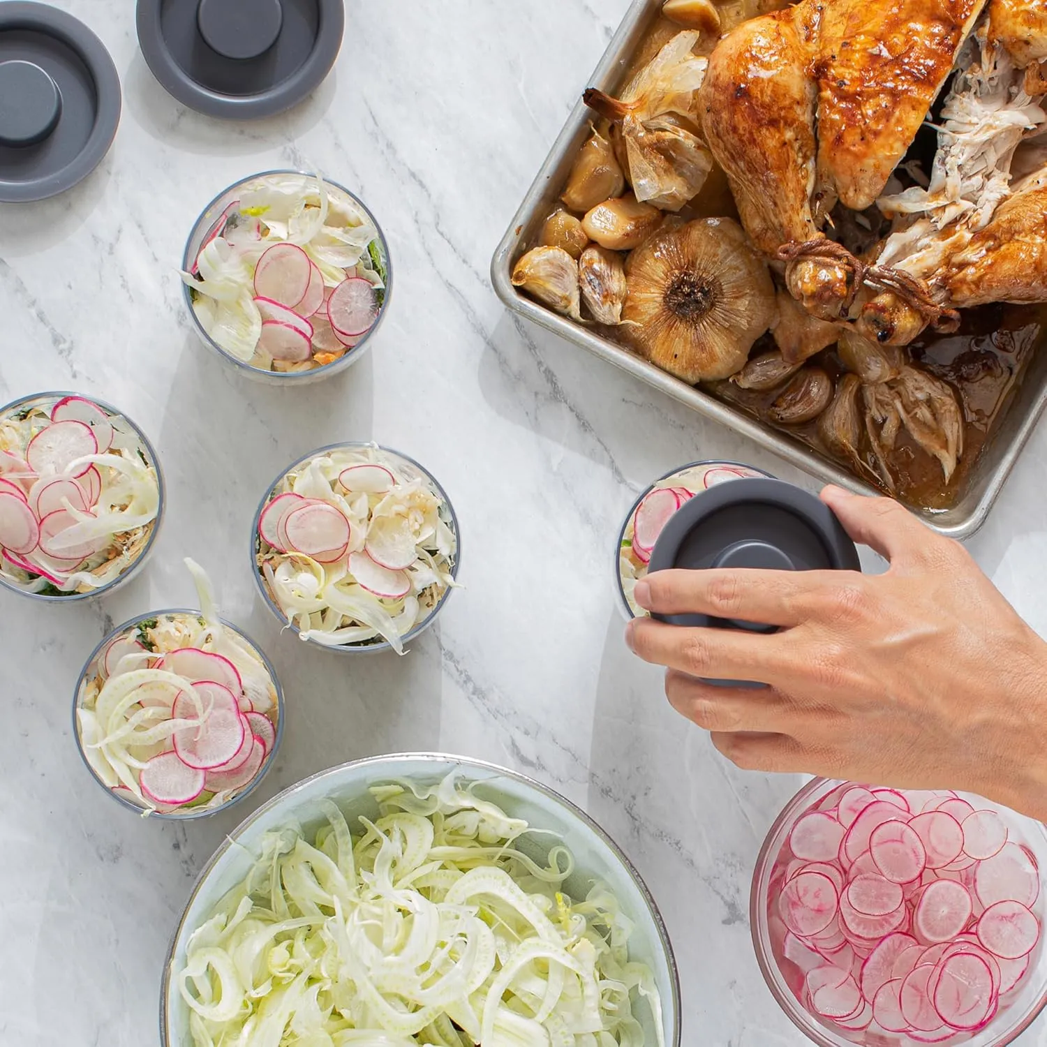 S'well Tritan Prep Bowl Set of 4, 10oz, Makes Meal Prep Easy And Convenient, Leakproof Lids, Microwavable and Dishwasher Safe, BPA Free