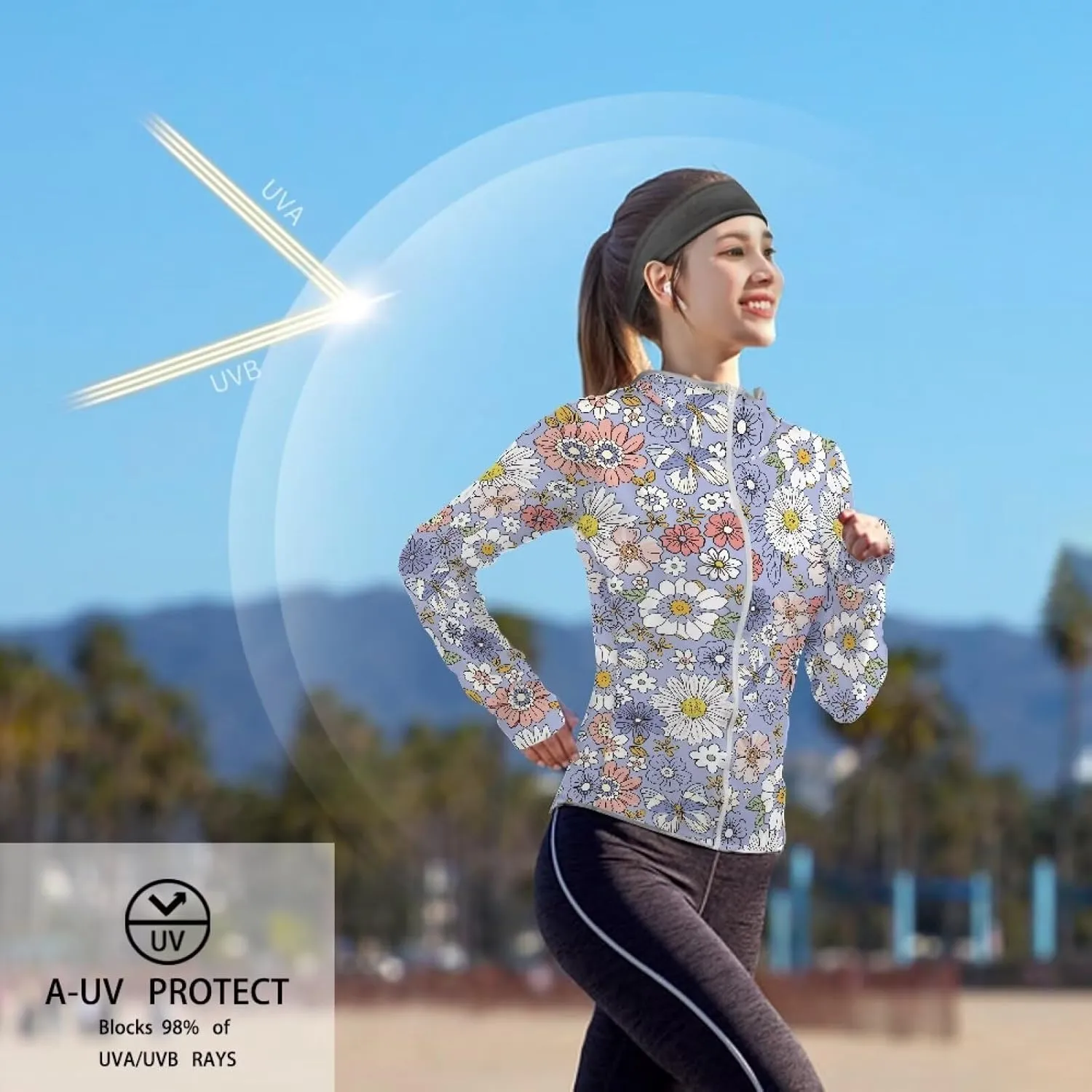 Swim Shirts Sunscreen Clothes Women's Athletic Jackets Thin Breathable Sun Protection Hooded Sport Coat S-2XL