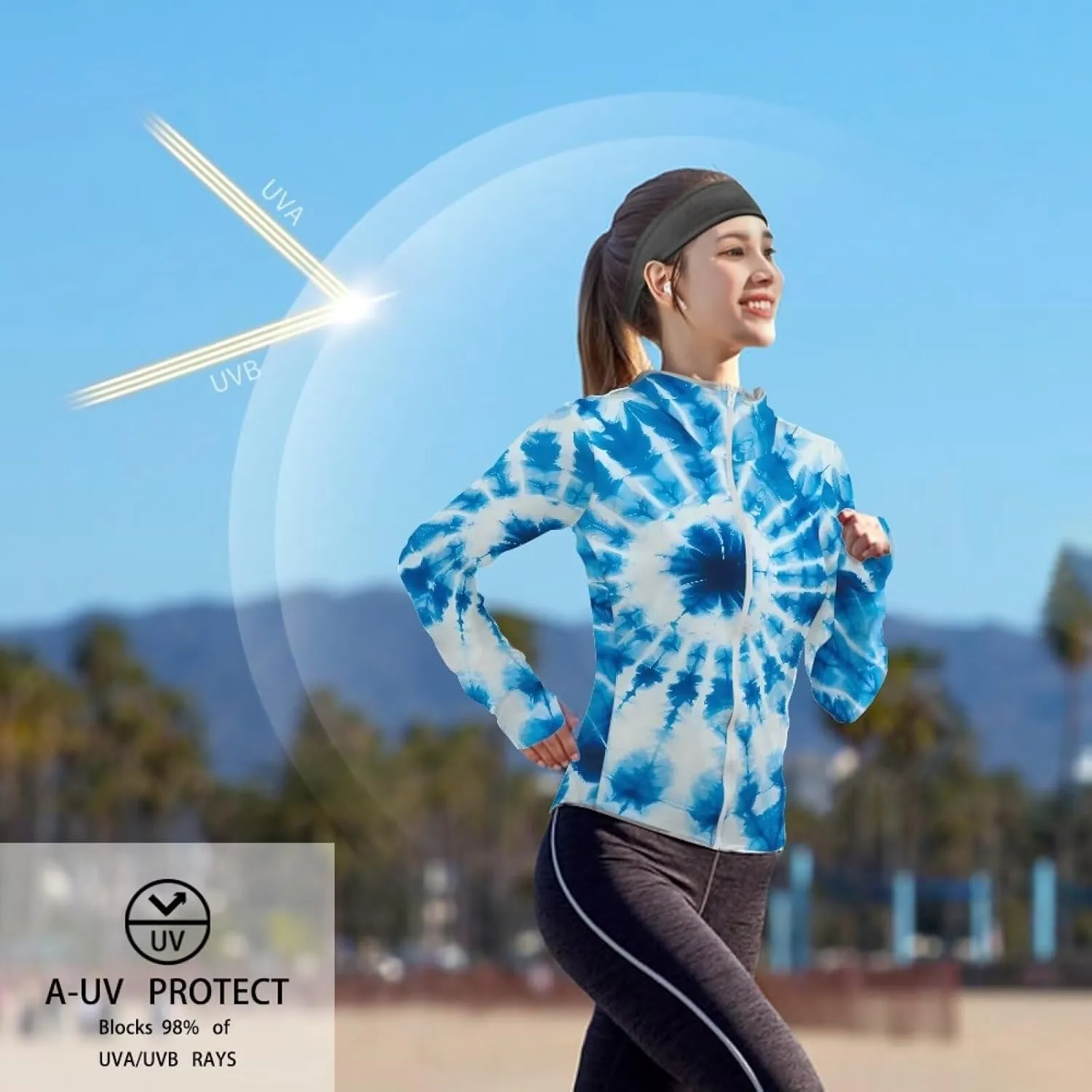 Swim Shirts Sunscreen Clothes Women's Athletic Jackets Thin Breathable Sun Protection Hooded Sport Coat S-2XL