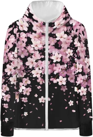 Swim Shirts Sunscreen Clothes Women's Athletic Jackets Thin Breathable Sun Protection Hooded Sport Coat S-2XL