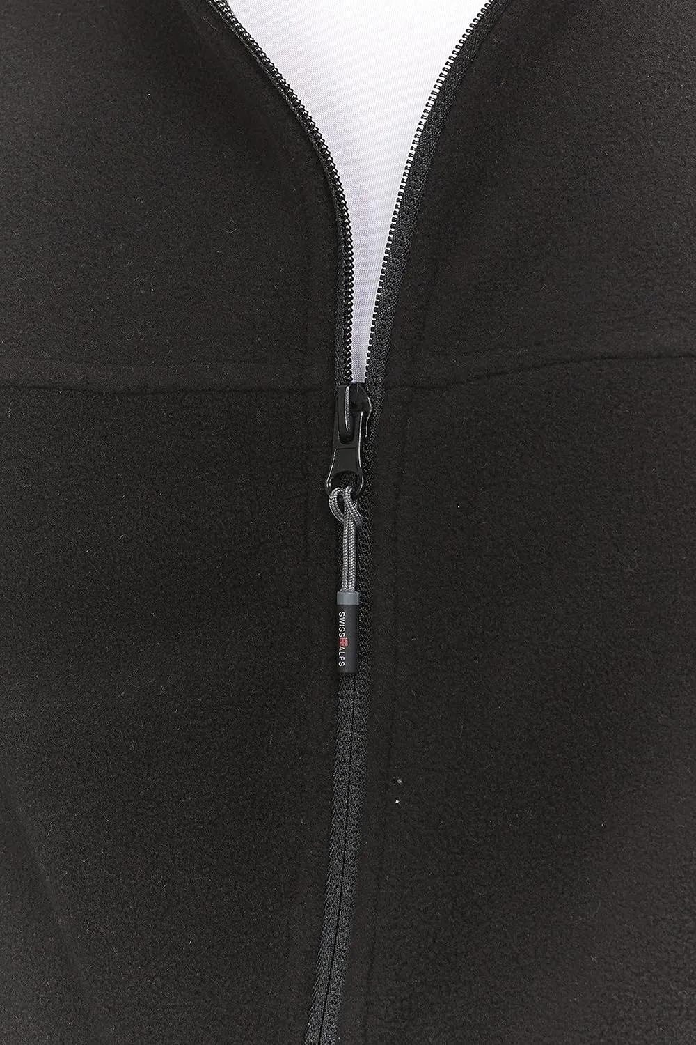 Swiss Alps Mens Full Zip Performance Polar Fleece Jacket Sweatshirt with Pockets