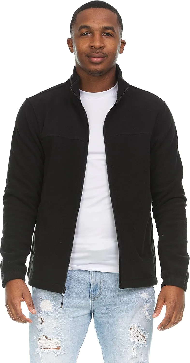 Swiss Alps Mens Full Zip Performance Polar Fleece Jacket Sweatshirt with Pockets