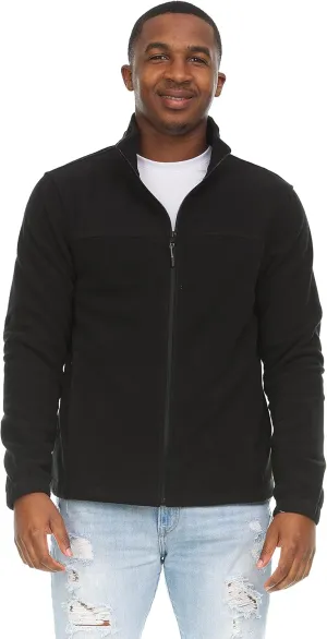 Swiss Alps Mens Full Zip Performance Polar Fleece Jacket Sweatshirt with Pockets