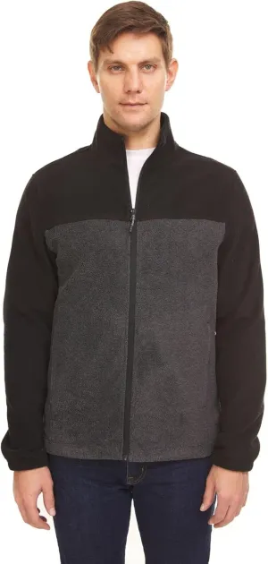 Swiss Alps Mens Full Zip Performance Polar Fleece Jacket Sweatshirt with Pockets