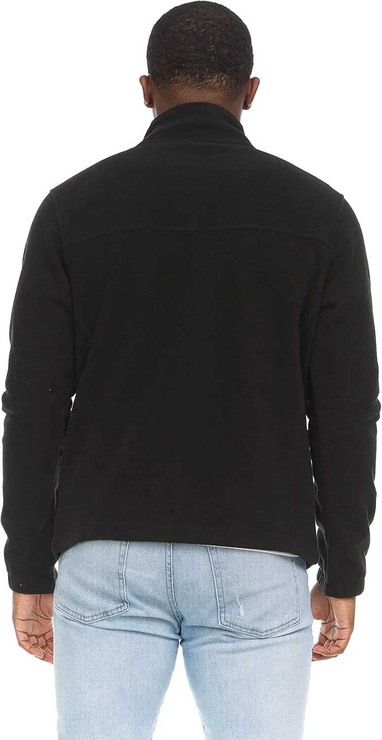 Swiss Alps Mens Full Zip Performance Polar Fleece Jacket Sweatshirt with Pockets