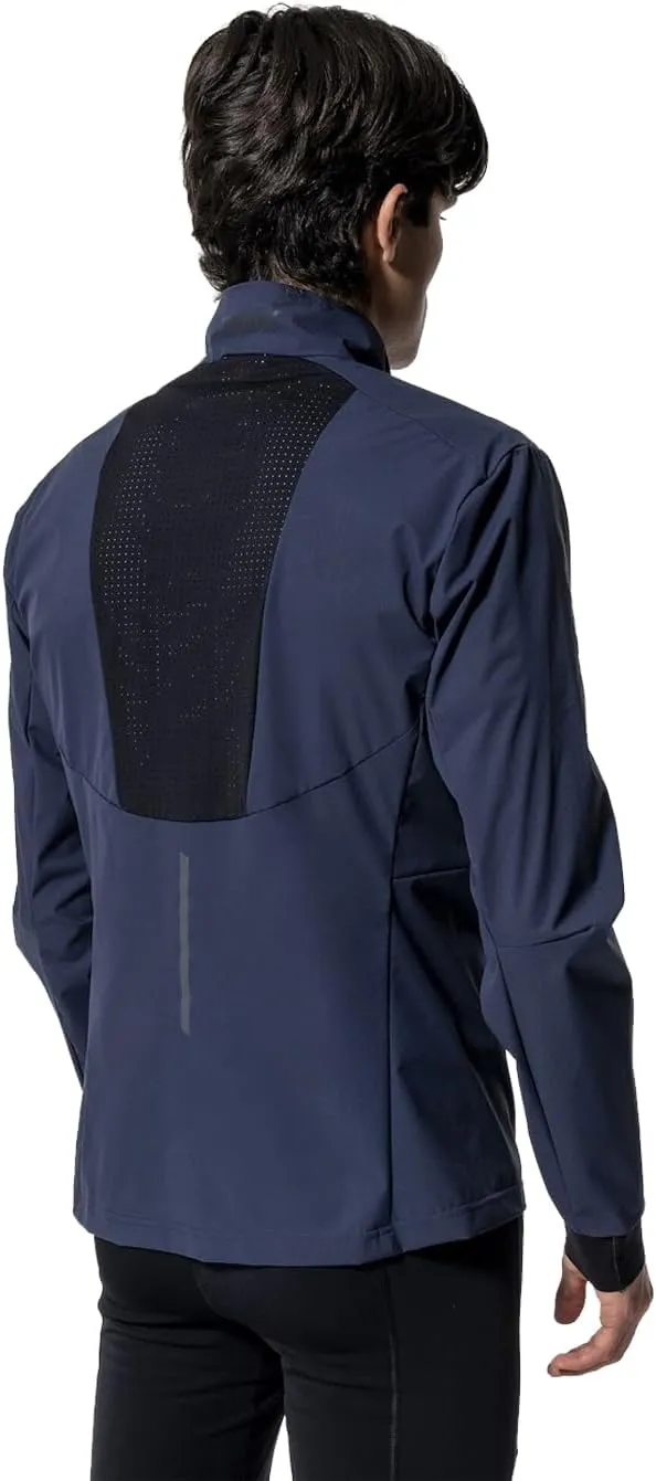 Swix Men's Pace Resistant Breathable Lightweight Stretchy Packable Running Training Wind Jacket with Zippered Chest Pocket