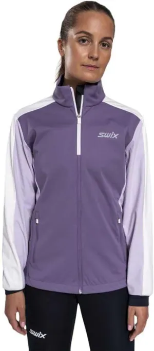 Swix Women's Breathable Moisture-Wicking Warm Outdoor Training All-Weather Country Skiing Softshell Cross Jacket