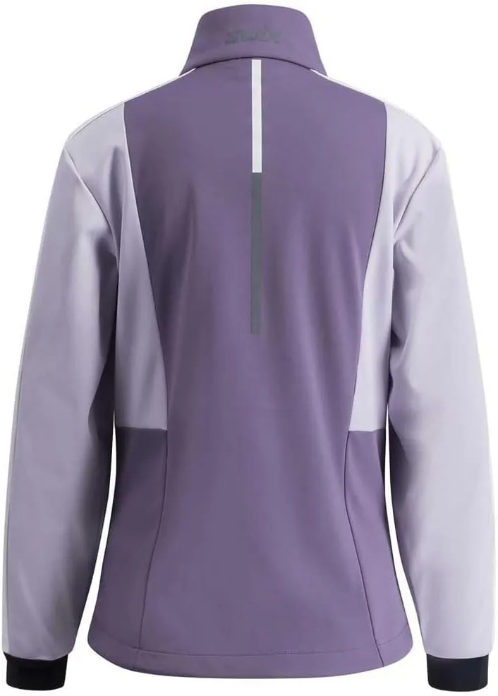 Swix Women's Breathable Moisture-Wicking Warm Outdoor Training All-Weather Country Skiing Softshell Cross Jacket