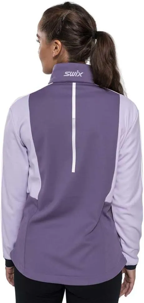 Swix Women's Breathable Moisture-Wicking Warm Outdoor Training All-Weather Country Skiing Softshell Cross Jacket