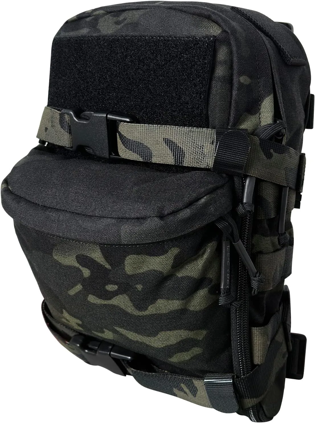 Tactical MOLLE Hydration Backpack for 2L Water Bladder,500D Nylon Hydration Pack Water Backpack for Tactical Vest Accessory