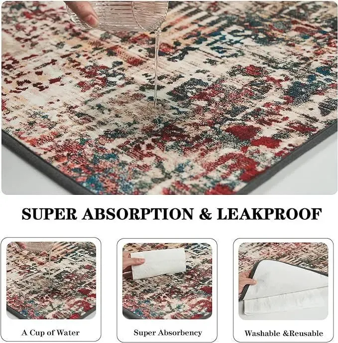 TAS Qeils 2 Pack Washable 36x41 Super Absorbent Leakproof Non-Slip Dog Pee Pads for Training & More